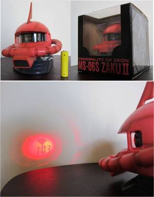 MS-06S Zaku II projector clock